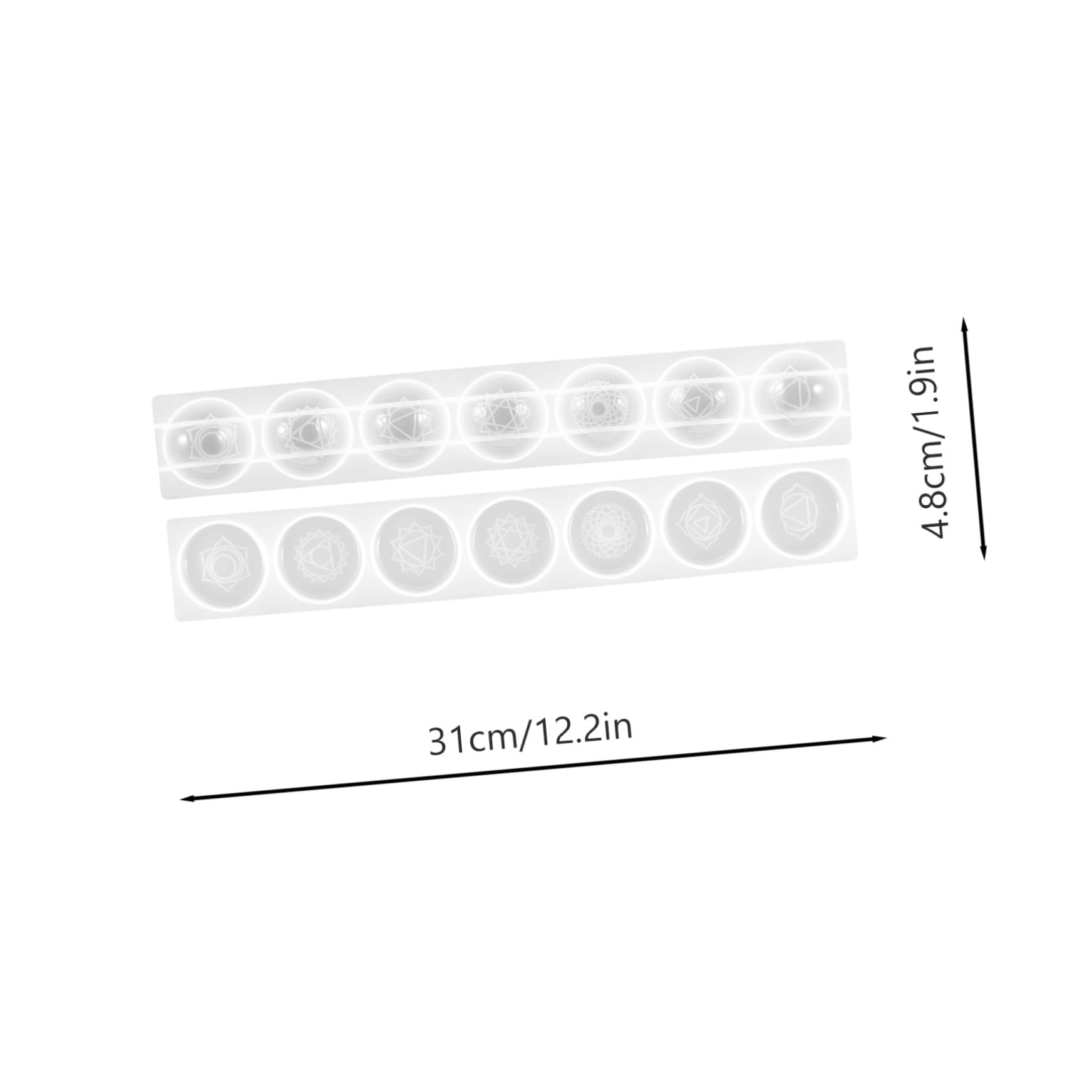 OSALADI 3 Set Stampo Rotondo in Silicone Geode Convertitori Fabbricazione Abilitato Muffa Stampo Epossidico Fai Da Te Per Colata Di Gioielli Fai Da Te Gel Di Silice Bianca 2 Pezzi*3