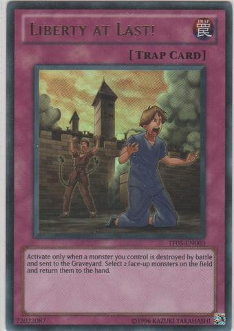 Amazon.com: Yu-Gi-Oh! - Liberty at Last! (TF05-EN003) - 5Ds Tag Force 5  Promotional Cards - Promo Edition