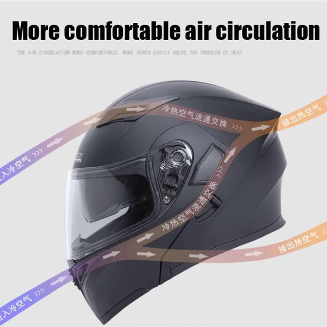 Lichtgewicht Modulaire Motorhelm Opklapbare Helm Dubbel Vizier