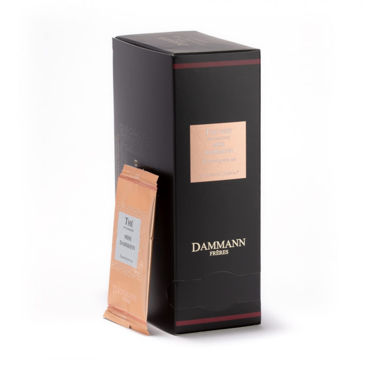 Dammann Frères | Tè Verde Miss Dammann - 24 Bustine (48 Gr) | Aromatizzato con Zenzero, Limetta e Frutto della Passione