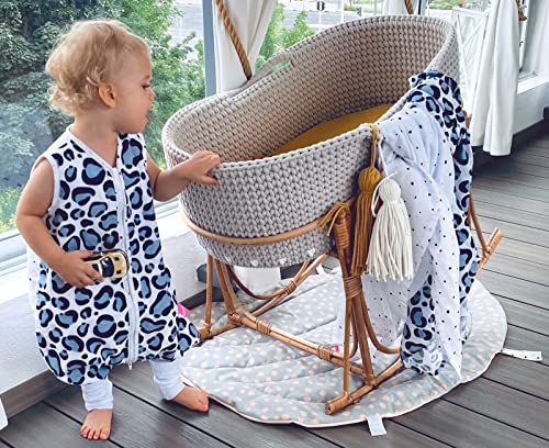 Motherhood Babyslaapzak van katoen met benen gevoerd door Motherhood - knuffelige babyslaapzak Öko Tex Standard TOG 2, maat: 1,5-2,5 jaar, vierkante abrikoos - Afbeelding 5