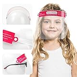 10 Pack Kids Anti-Fog Face S.hields Safety S.hield with Elastic Band For Children (Red)