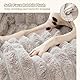 Avont Flauschige Hundebett, Hundematte Decke für Sofa für Hunde Katzen mit abnehmbaren waschbaren Bezug und Anti-Rutsch-Boden- Große/Leichtgrau