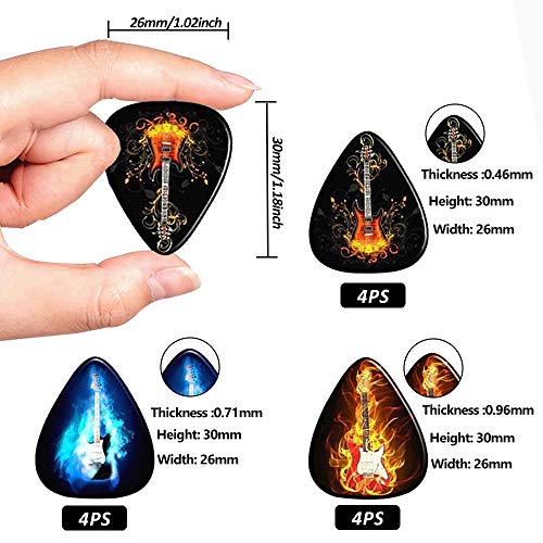 Médiators pour Guitare, 12 Celluloid Guitar Picks, Plectrum Guitare pour Guitare Electrique, Acoustique, Basse… - Les Beatles, Paul McCartney, John Lennon, RIngo Starr, George Harrison Médiators pour Guitare, 12 Celluloid Guitar Picks, Plectrum Guitare pour Guitare Electrique, Acoustique, Basse… – Image 3