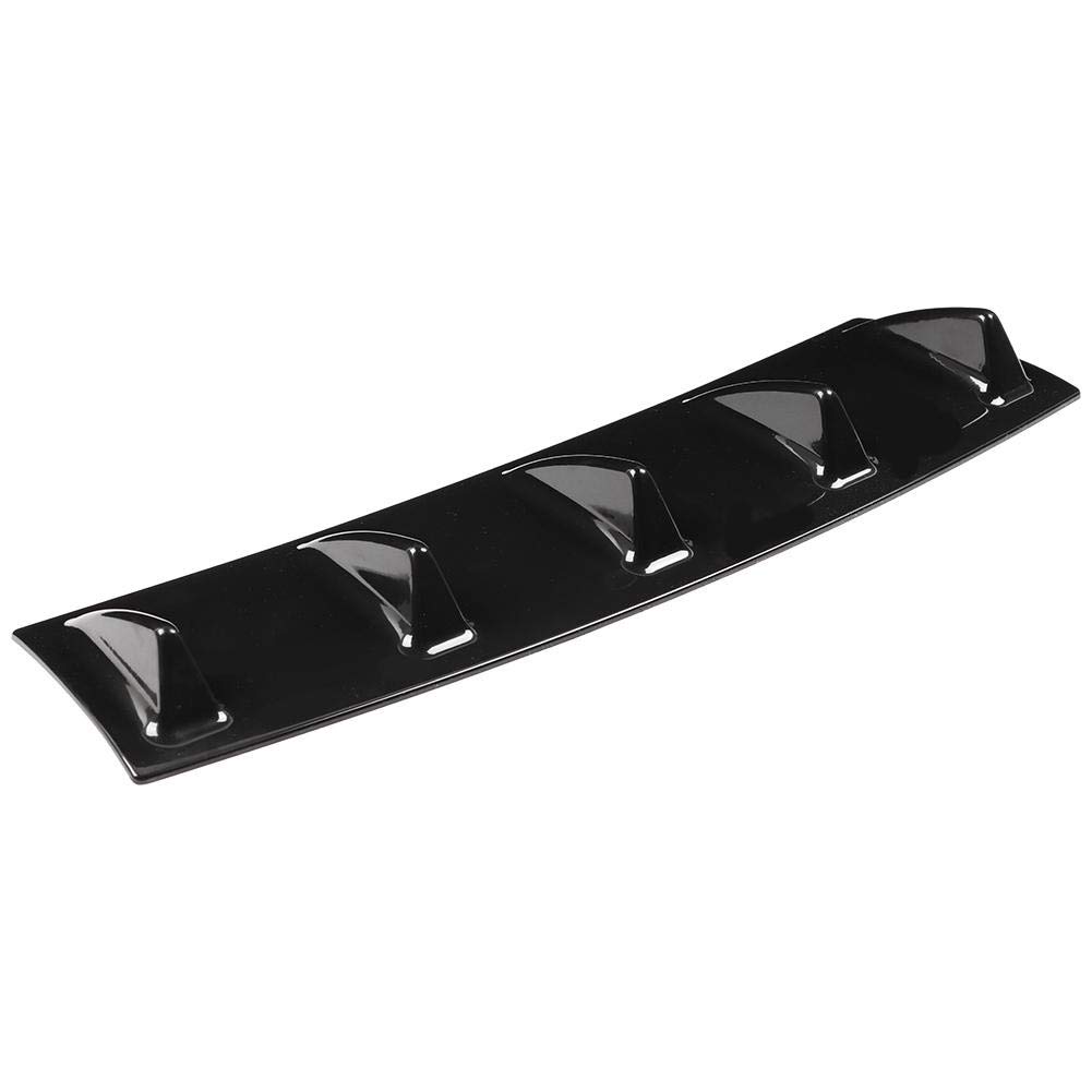 EVGATSAUTO Spoiler paraurti Posteriore Auto, Telaio paraurti Posteriore Spoiler Pinna di squalo diffusore a Labbro Compatibile con Auto Universale(M)