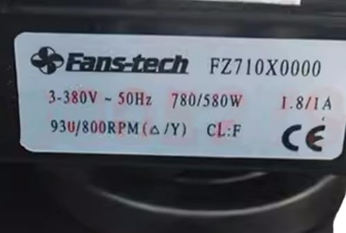 FZ710X0000 380V 1.8/1A 780/580W 930/800RPM Cooling Fan