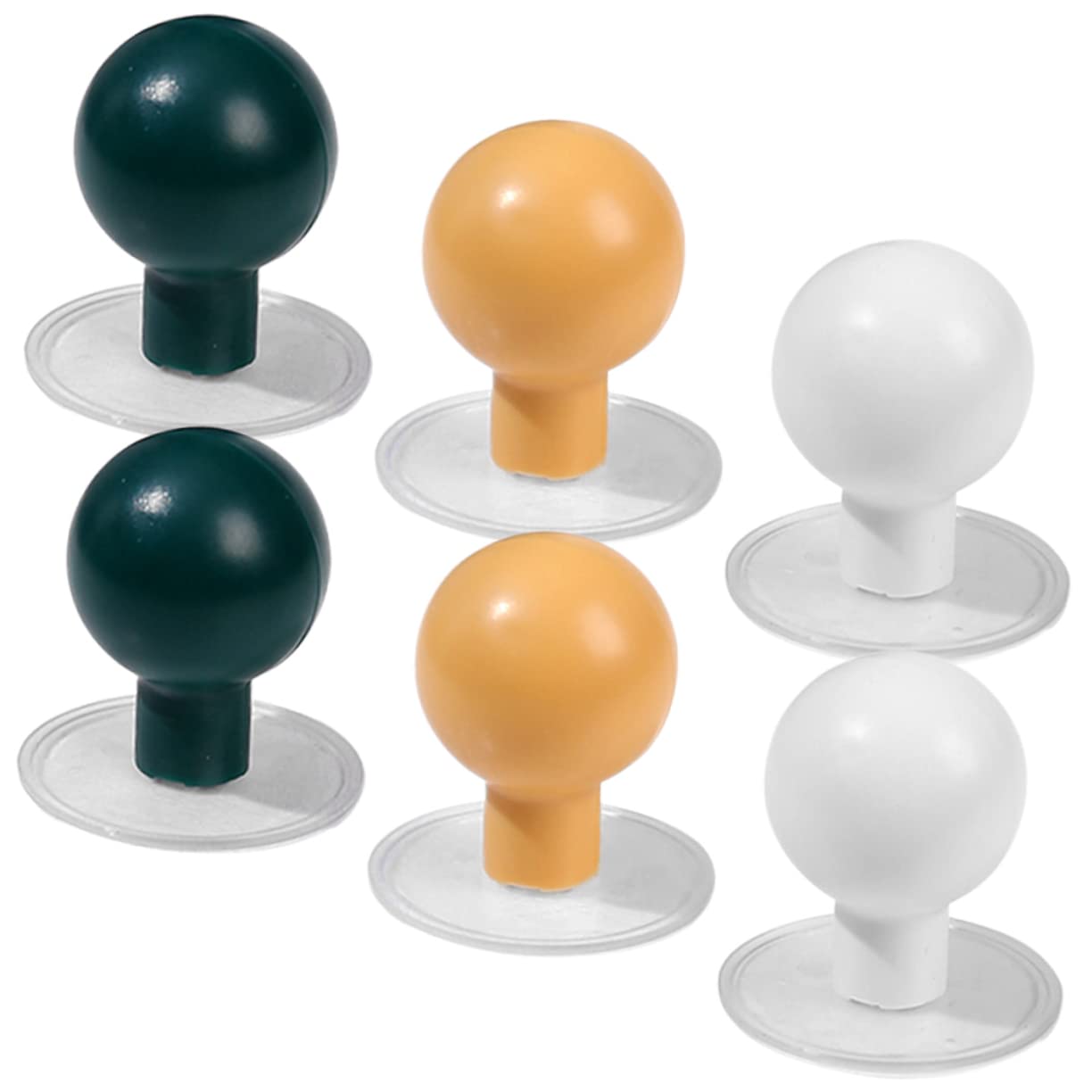 6-Pack Toilet Lid Lifters - Adhesive Silicone Knob Handles, No Drilling, Easy Clean, Cute Animal Design-494934