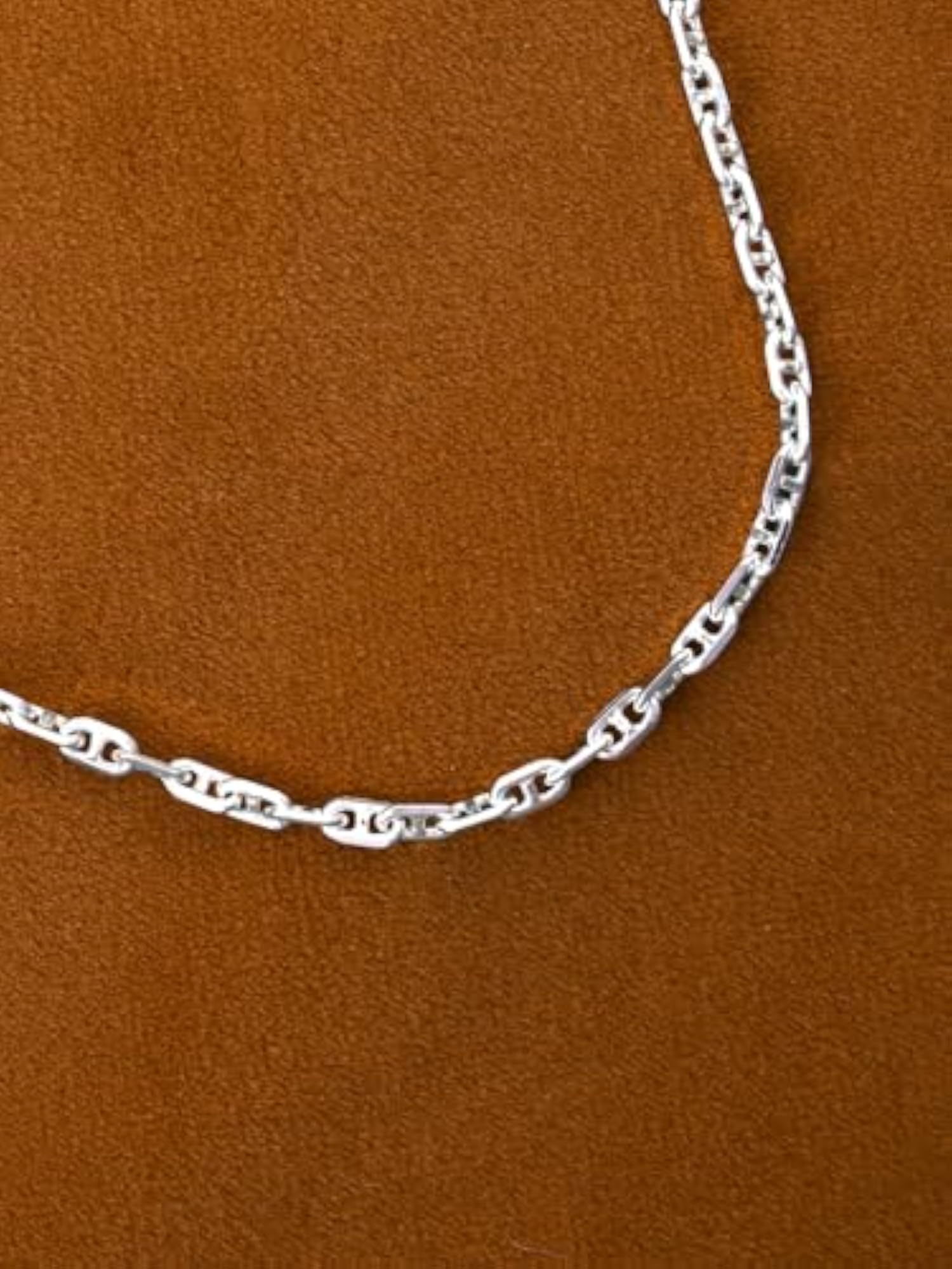 Men's 925 Sterling Silver Soren Chain Necklace, 24 Inches