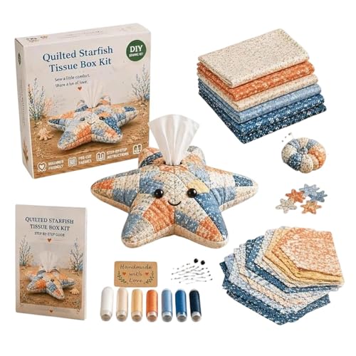 Kit Housse de Boîte à Mouchoirs Matelassée Réutilisable et Lavable