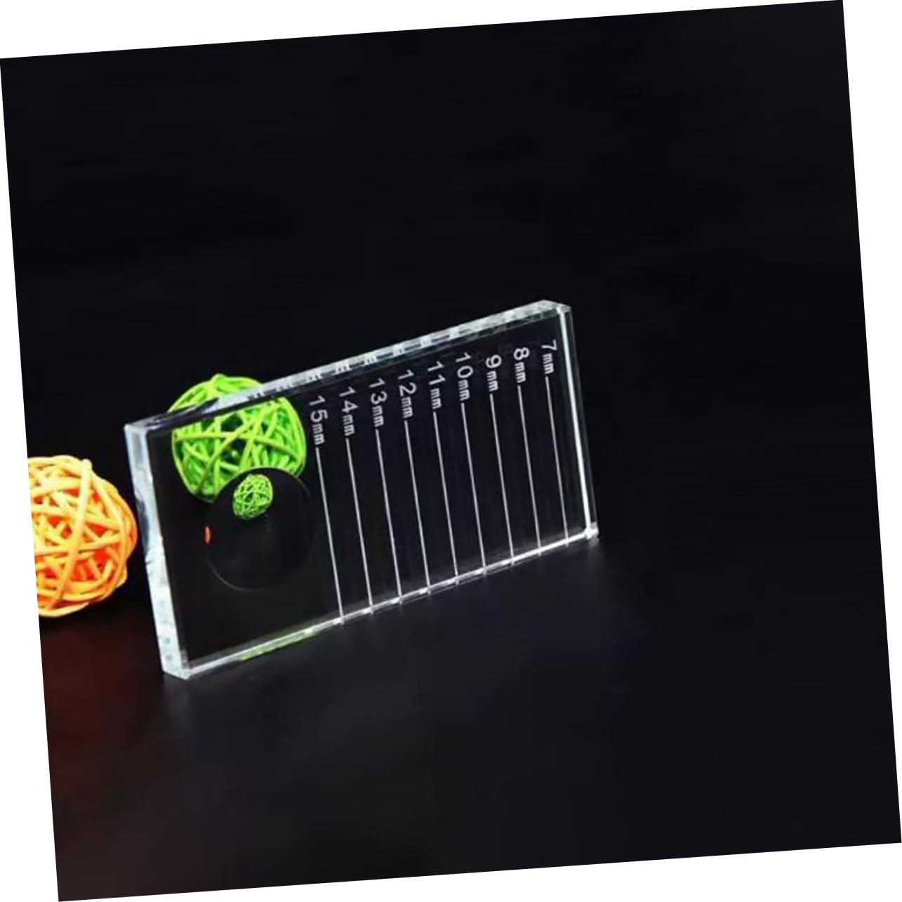 CANIGHT Glass Lash Extension Platform Lashes Glue Pallet Easy to Organize Manicure Glass Table