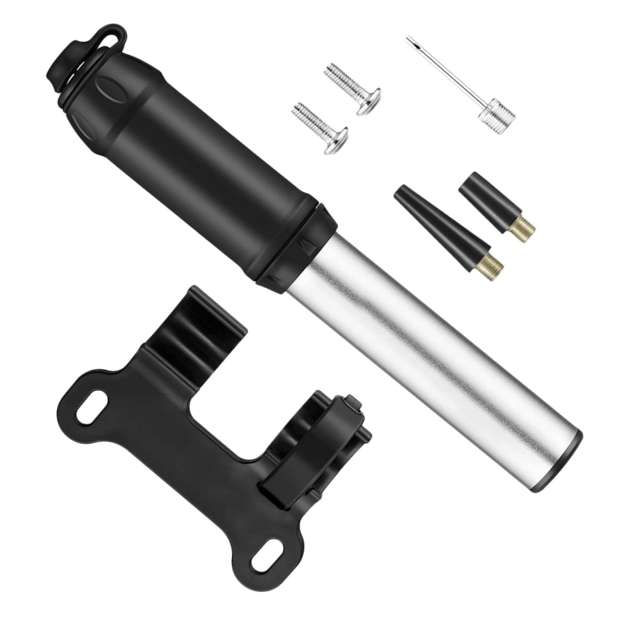 FUNOMOCYA Bike Air Inflator Pump Mini Portable Tire Inflator for Cycling Lightweight Compact Aluminum Alloy Construction Secure Seal