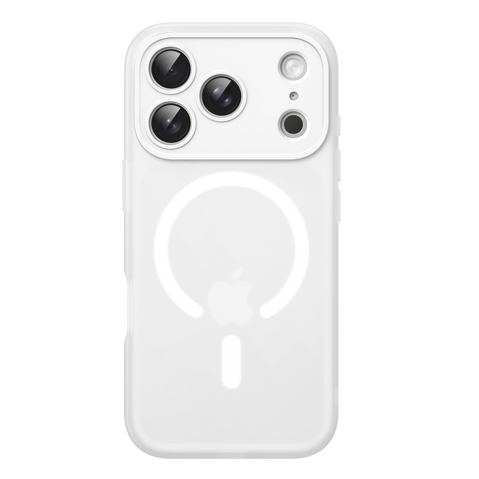 JETech Matte Case for iPhone 17 Pro 6.3-Inch Compatible with MagSafe, Camera Lens Full Protection, Shockproof Translucent Frosted TPU Soft Phone Cover, Anti-Fingerprint (Frosted Clear)-image-23