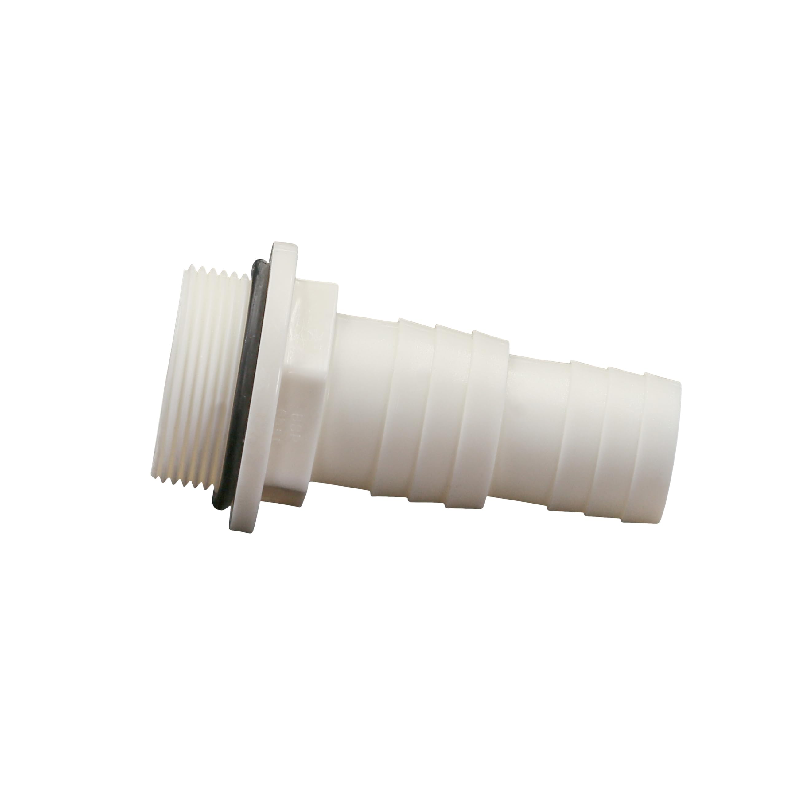 HAF® 8 x tulejka do węża ABS O-ring z końcówkami węża 32 i 38 mm x 1 1/2" gwint zewnętrzny, tulejka węża z białego ABS. Nadaje się do przyłącza pompy basenowej... Jakość: Made in Europe. Ilość: 8