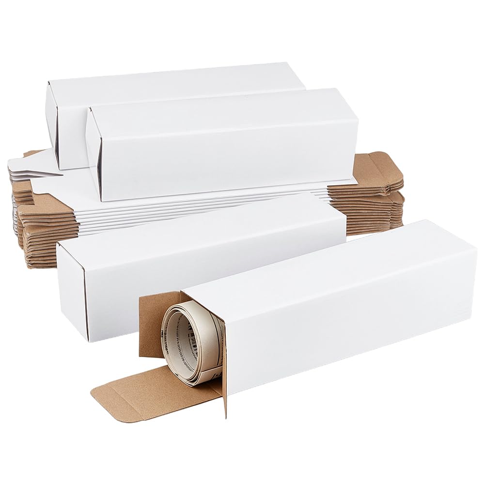 PH PandaHall 30pcs Shipping Boxes, 17"Lx5.8"Wx5.8"H Mailing Boxes Corrugated Cardboard Box Small Packing Box for Small Business Home Moving Mailing Packing Gifts Wrapping Storage