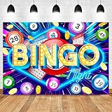 ▶SIZES- 7Wx5H feet. We provide special custom service. Other size or pictures you want to custom and print, please contact us before payment. ▶UNIQUE DESIGN- Designed with bingo game time, advanced pattern printing technology, the colorful backdrop i...