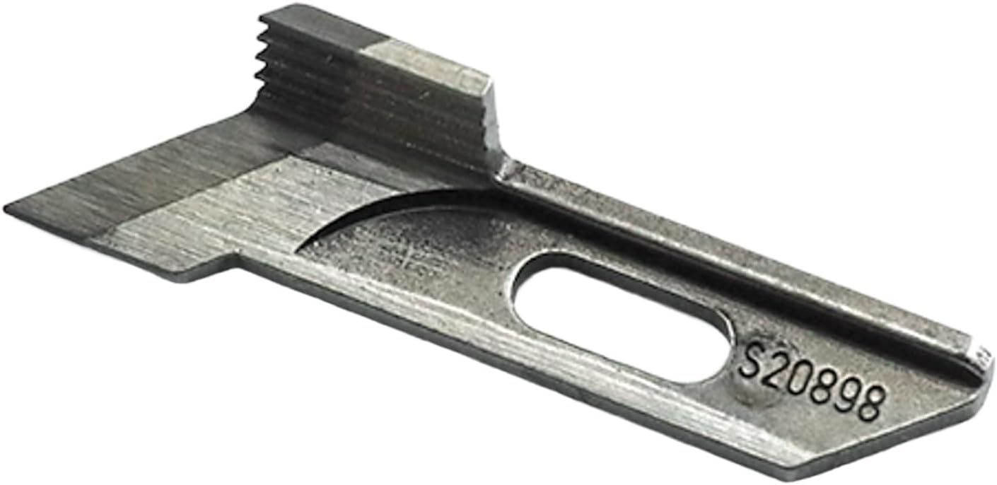 Blooy - S20898101 Angled Upper Knife Fits Brother MA4-C31, V61, EF4-N11, N21, V41A, V51, V72, V82, V92 Overlock Sewing Machines Blade