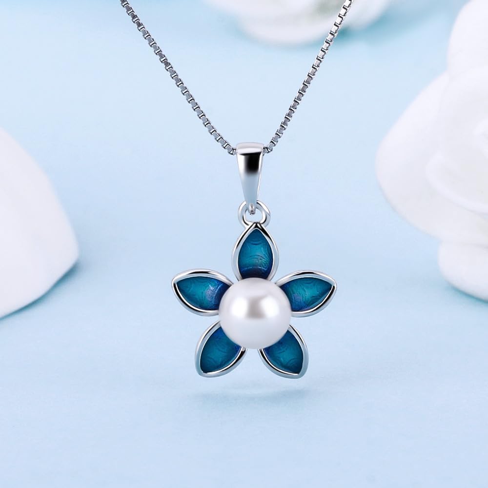 Sterling Silver Flower Bail Pin Pendant Fitting for Pearl Jewelry, Design Pendant Mount for Women DIY Jewelry Making