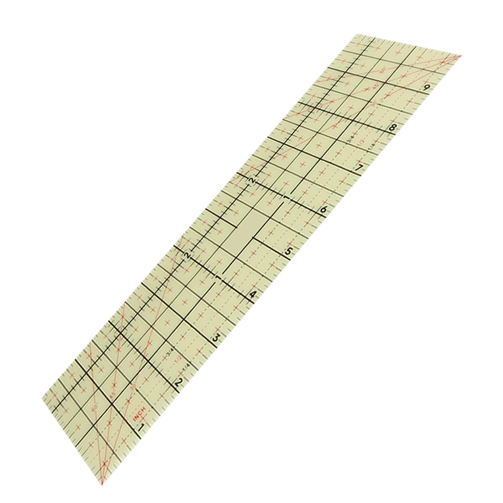 Laroal Règle de repassage résistante à la chaleur 10 x 2,5 pouces Règle de repassage à chaud universelle pour ourlet, matelassage, pressage, guide de fer pour mesures impériales de précision Laroal Règle de repassage résistante à la chaleur 10 x 2,5 pouces Règle de repassage à chaud universelle pour ourlet, matelassage, pressage, guide de fer pour mesures impériales de précision