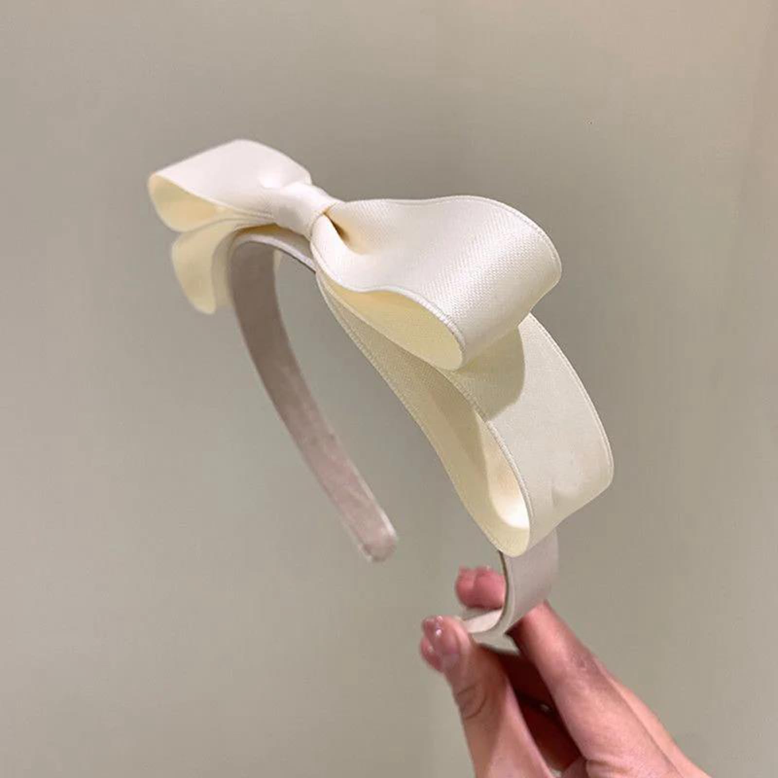 Fascia per capelli con doppio fiocco per donna, nuova moda, semplice, per lavare i capelli, fascia per capelli da donna, copricapo, accessori per capelli