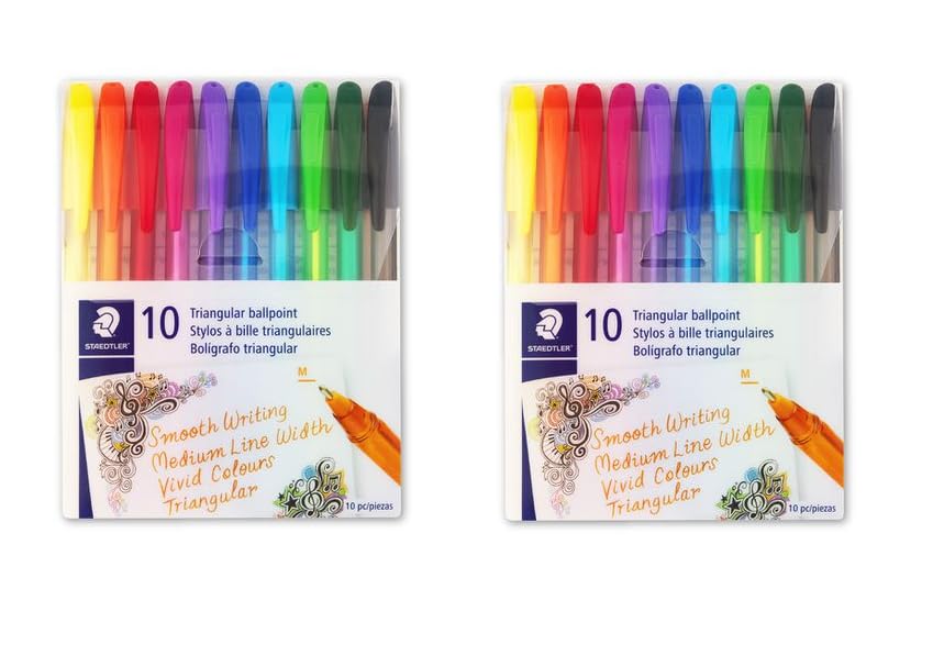 Staedtler [10 Pack] Noris Stick Ballpoint Pen Pack Of 10, Black - Foto 7