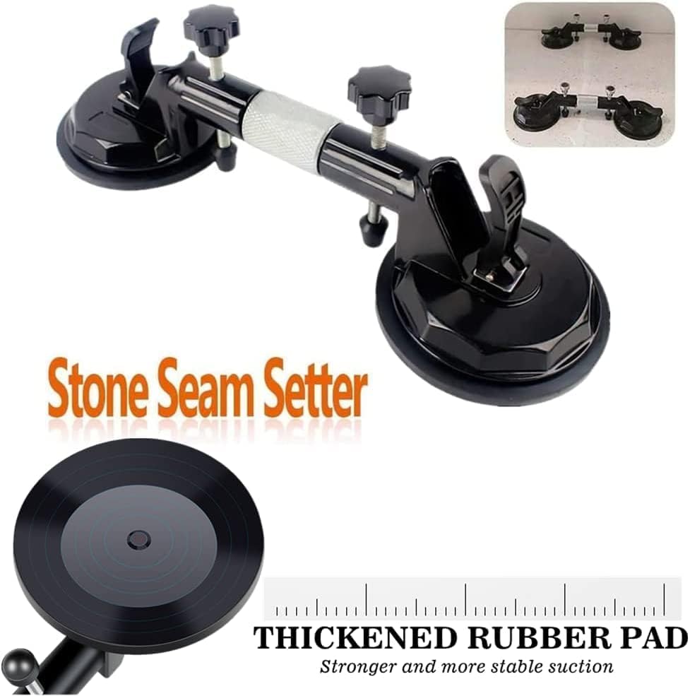 Miniatura 4 de Sellador de costuras de granito, ventosa de vacío ajustable, fijador de costuras de piedra sin costuras para unión y nivelación de costuras,