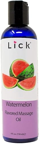 Aceite de masaje con sabor a sandía para parejas, loción masajeadora comestible con vitamina E, almendras dulces y aceite de coco no es pegajoso y Aceite de masaje con sabor a sandía para parejas, loción masajeadora comestible con vitamina E, almendras dulces y aceite de coco no es pegajoso y