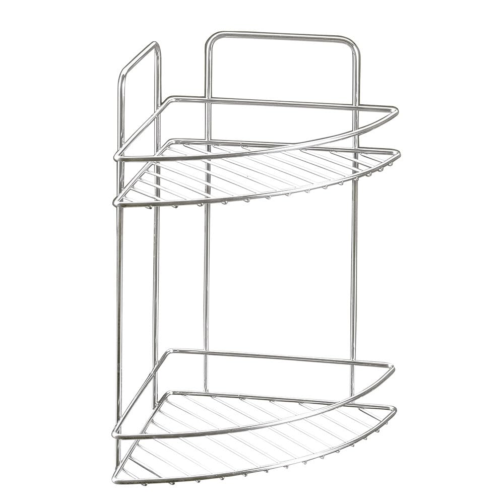 Metaltex REFLEX LUXY - Rinconera Baño 2 Alturas. Acabado Chrometherm ECO. Color Cromado.