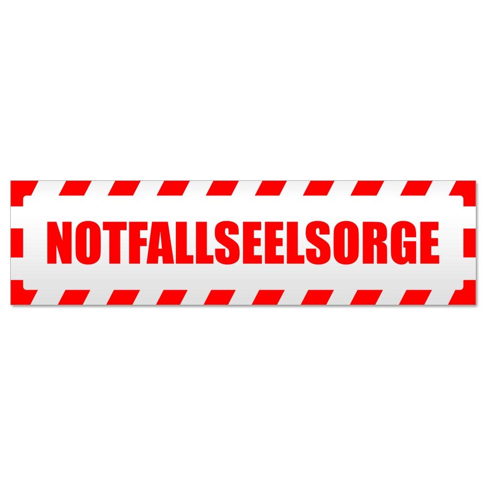 Kiwistar Magnetschild „Notfallseelsorge“ – 30 Cm Rot, Reflektierend, Magnetisch Für Auto & Metallflächen