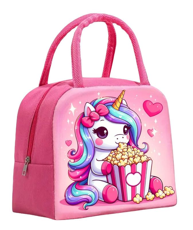 TOOYEP Unicorn Insulated Nylon Lunch Bags Small for Kids & Women Work, Student Kids to School | Picnic Organizer Portable and Reusable Small (size 21 * 20 * 13 cms) (Unicron) (B0D5ML2KTP) Amazon Price History, Amazon Price Tracker