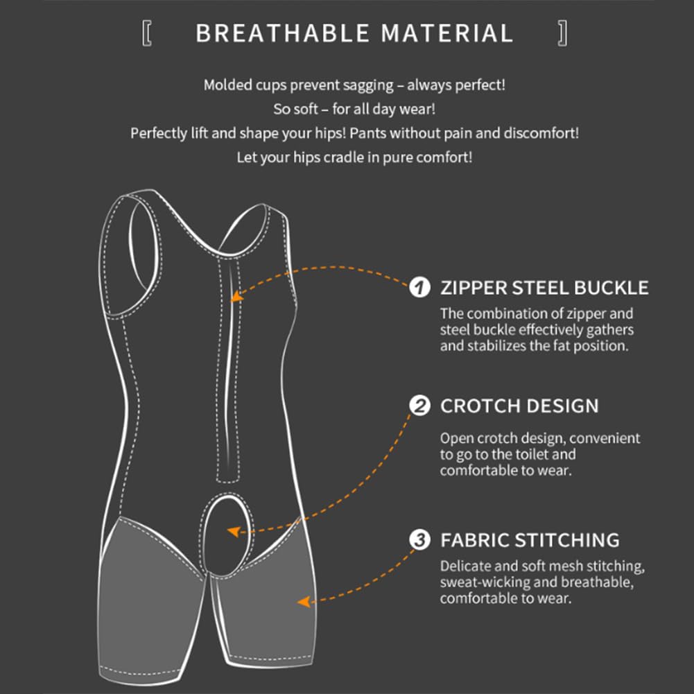 Hombre Bodies Moldeadores Levanta Glúteos Vientre Plano Braguitas Abdomen Shapewear