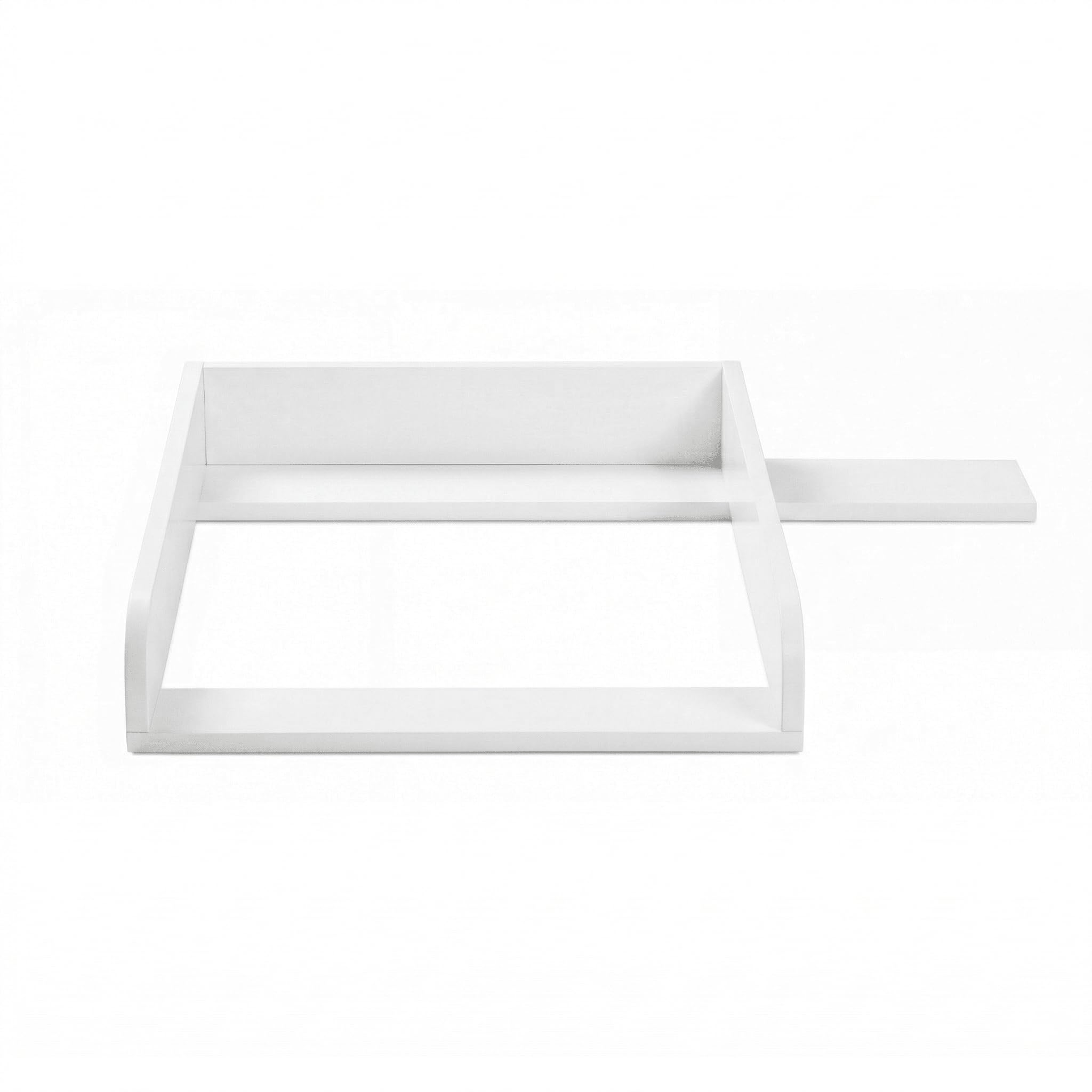 KraftKids Wickelaufsatz passend für HEMNES 108 cm Kommode – Wickelfläche 50x70 cm – Weiß (Links)