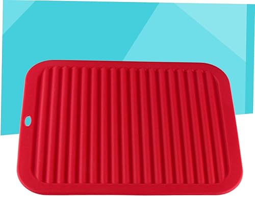 Miniatura 5 de Alfombrillas de secado de platos para mesa de comedor, alfombrilla de silicona, bandeja de drenaje, almohadilla de drenaje, almohadilla
