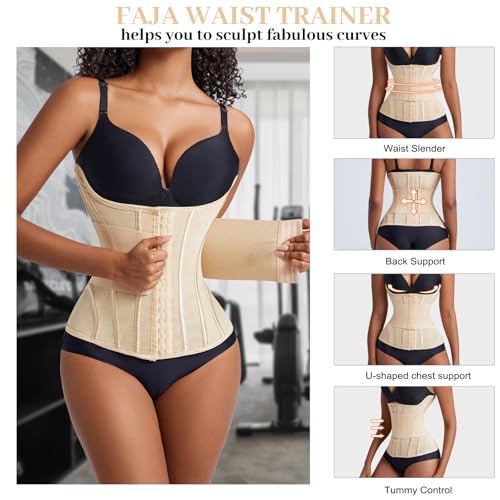 Waist Trainer for Women Faja Body Shaper Tummy Control Shapewear Waist Cinchers Corset2