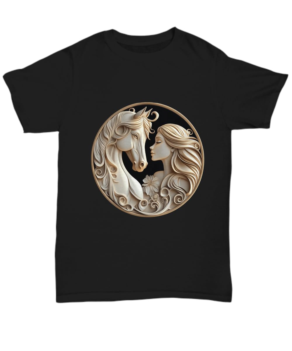 Horse Christmas Tshirt, Horse Farm Christmas Horse Lover Horse Memorial Gift Ideas Horse Gifts Black