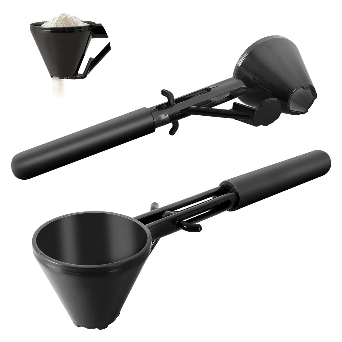 Measuring Scoop with Funnel for Filling Water Bottles with Protein Powder Milk Powder Filling Resuable K Cup Coffee Capsule with Coffee Grounds