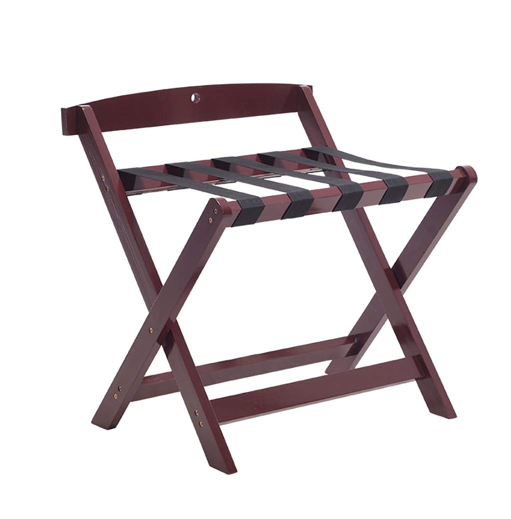 Porte-bagages de chambre pliable en bois pour simplifier vos bagages