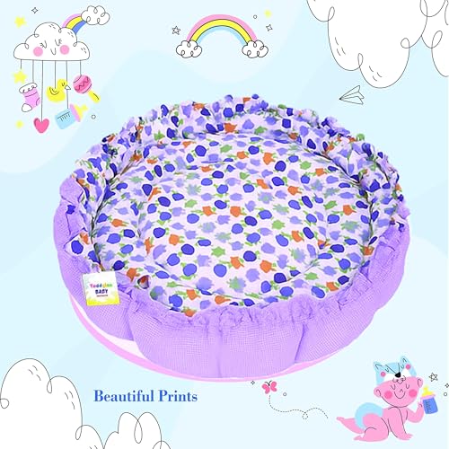 Image of Toddylon Baby Bedding Set New Born Baby Bed Mosquito Net | Carry Bag|Sheets | Essentials Combo (0-6 Months) (4PCS Set)
