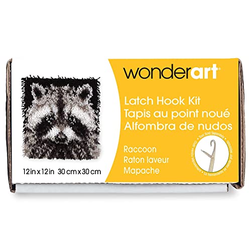 Image of Wonderart Latch Hook Yarn, Racoon