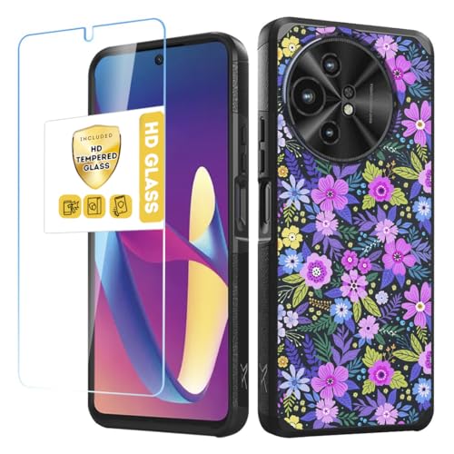 HRWireless TCL 50 XL 5G�p�P�[�X�J�o�[ �^�t�X�g�����O [�v�����g�f�U�C��] [HD�����K���X�X�N���[���v���e�N�^�[] Ultimate Strong Hybrid [�ϏՌ�] ���S�ی�