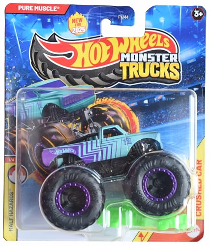 Hot Wheels Monster Trucks Pure Muscle Half Hazards 1/4 miniatura 1