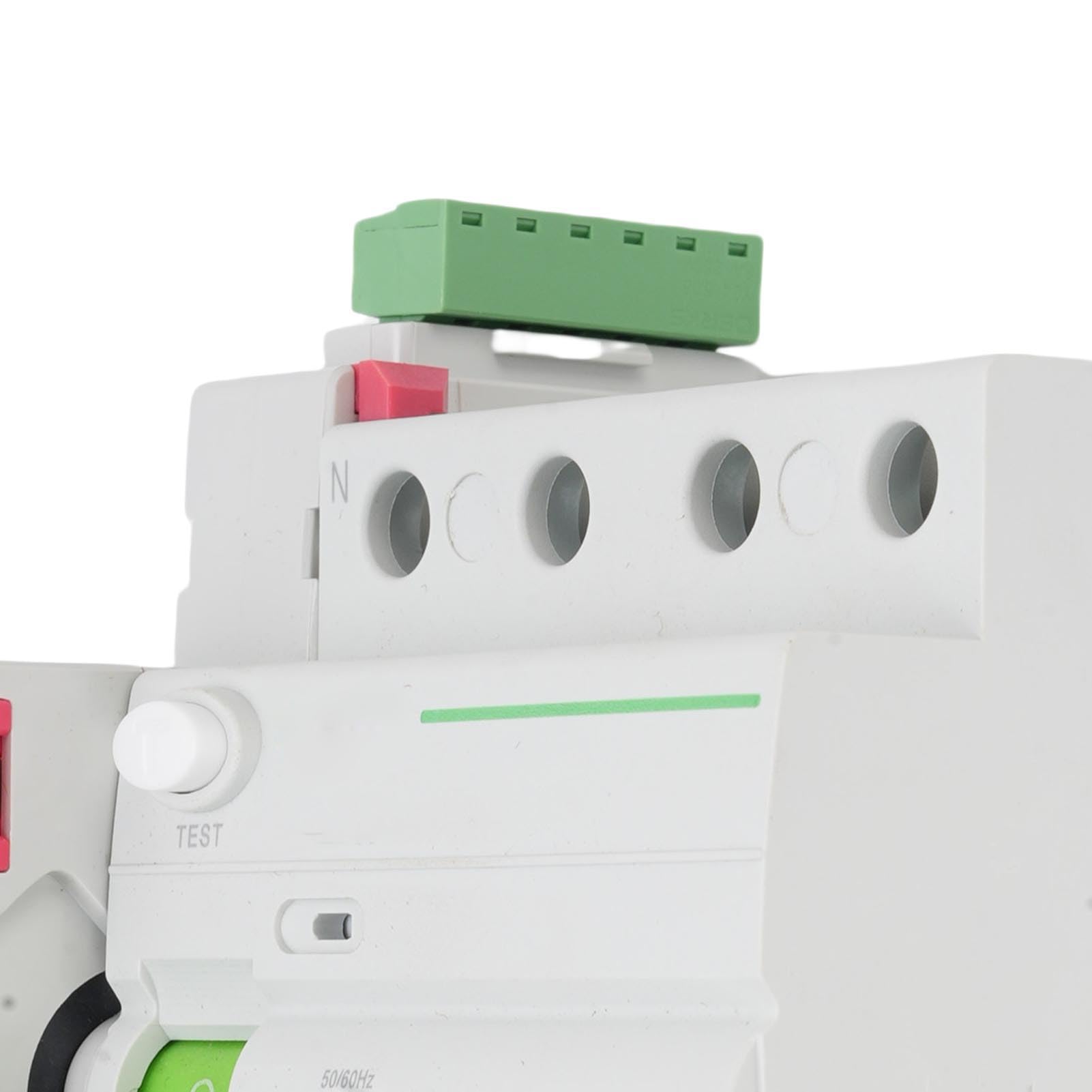 Jenngaoo Interruttore differenziale automatico con riarmo, Interruttore magnetotermico 4 poli display digitale protezione sovracorrente, RCD RCCB 40A 230V per impianti fotovoltaici (40A)