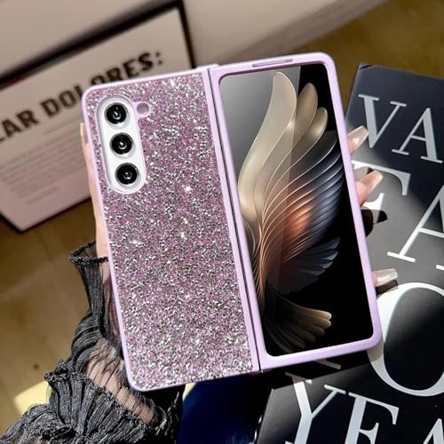 Coque pour Fold 6 de qualité premium antichoc rigide violette sertie de strass