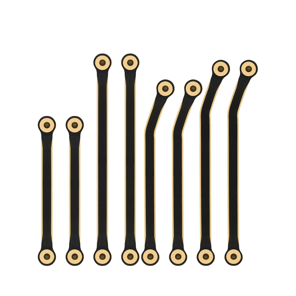 Coating Brass High Clearance Chassis Links Black for Redcat Ascent-18 Rc Car Upgrade Parts Crawler Accessories 1/18