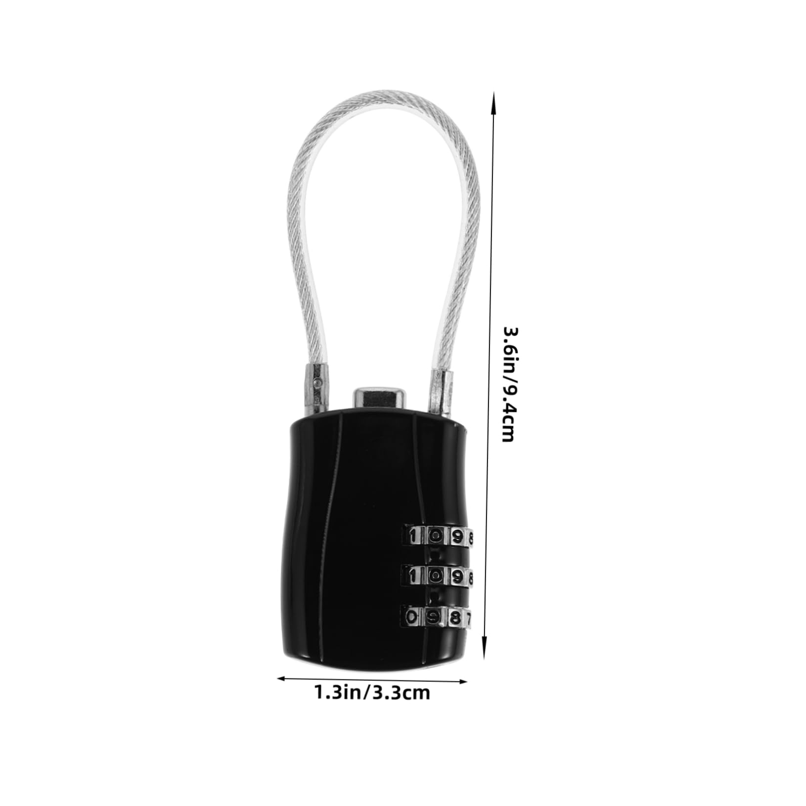 WOONEKY Student Dormitory Wire Lock Metal Combination Padlock Password for Suitcase Gym Storage Bag