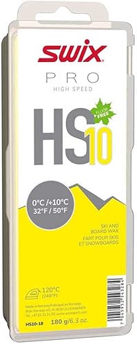 Miniatura 2 de Swix HS10-6 - Cera de alta velocidad - Amarillo HS10 - 32+ grados Fahrenheit - Barra de 2.16 oz - Libre de flúor - Esquí o Snowboard - Aprobado por