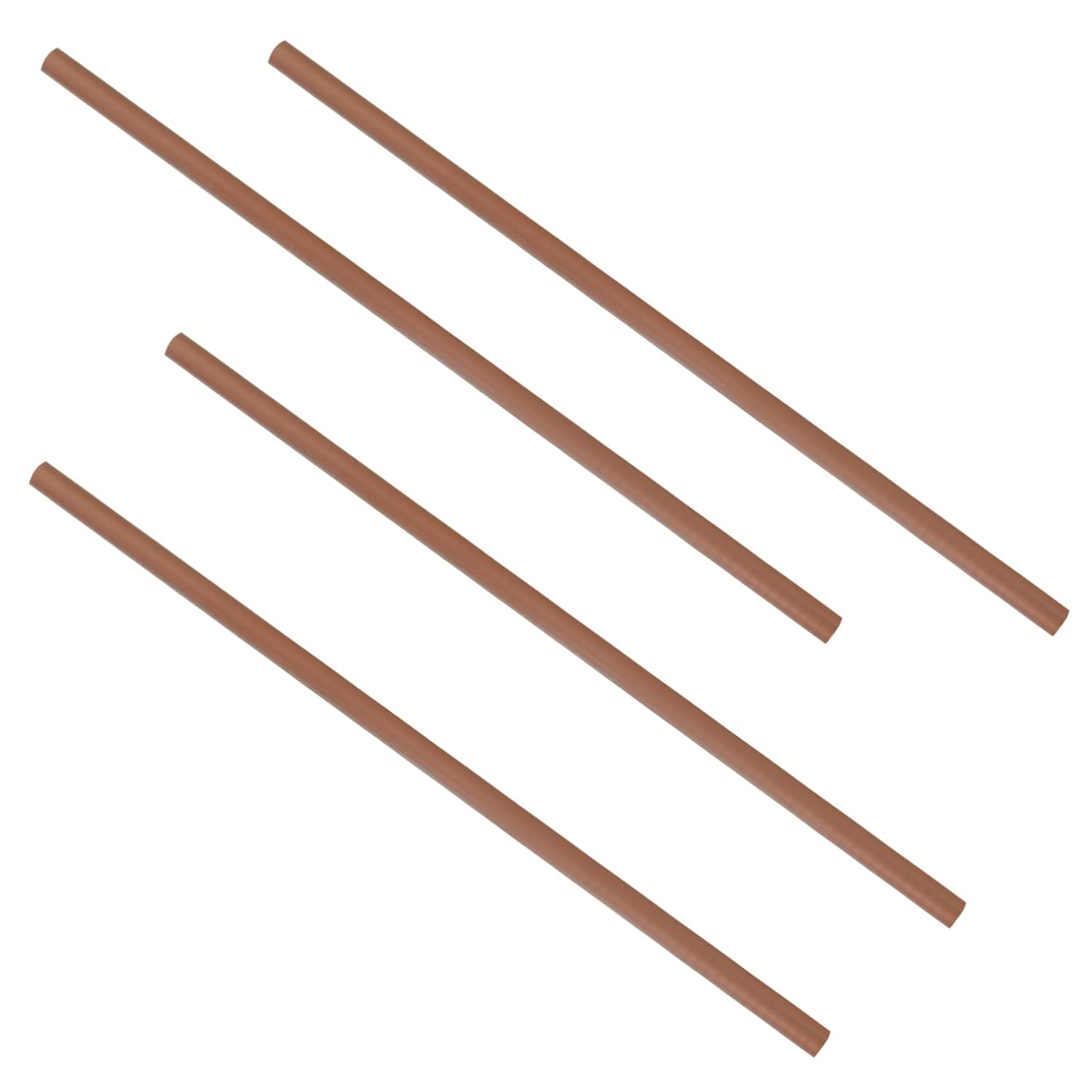 4pcs Copper Round Rods Kit Metal Rods for DIY Craft Projects for Hobbyists and Garden Use