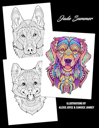 Amazing Dogs Coloring Book: Beautiful Dogs, Adorable Puppies, and Relaxing Designs for Adults and Teens - Image 2