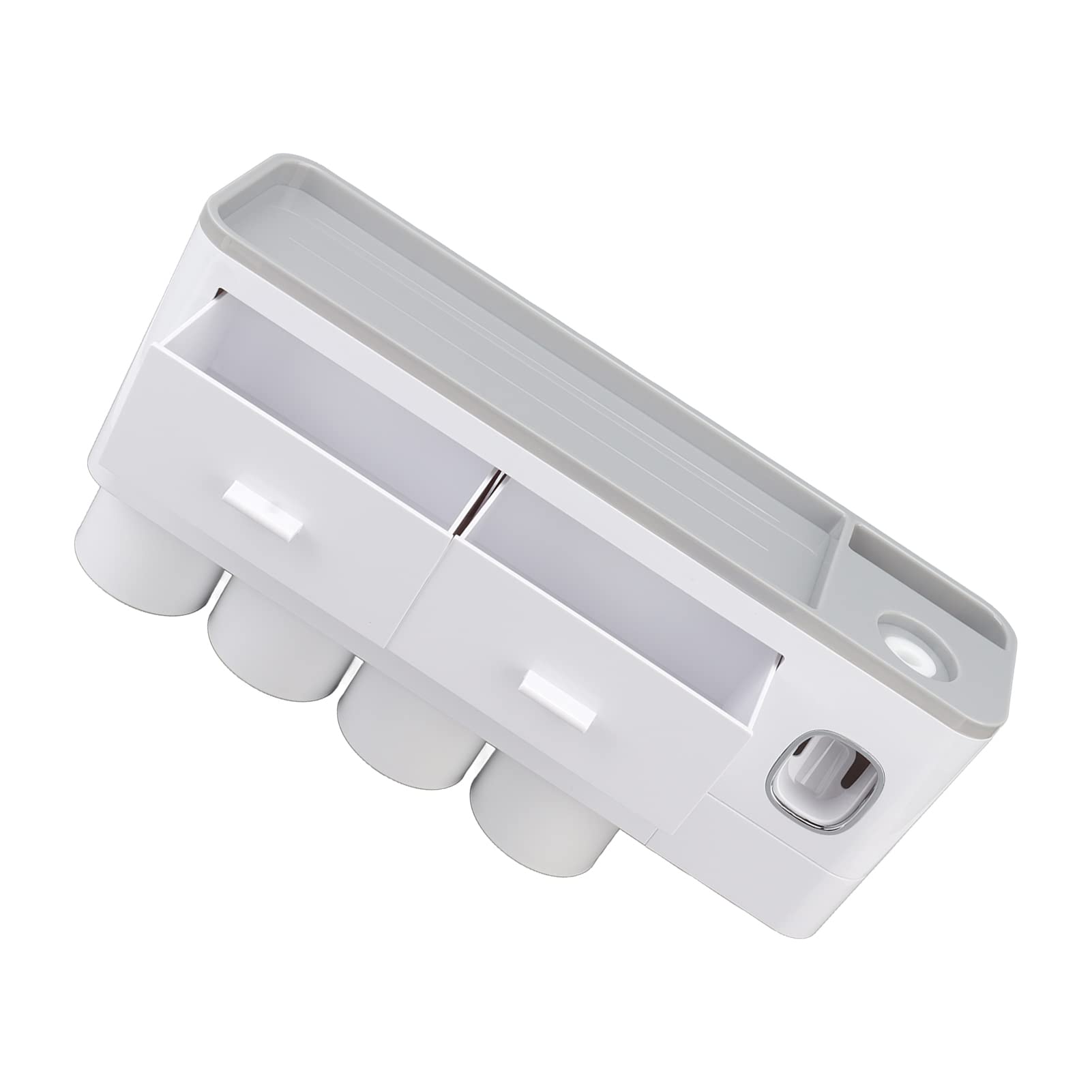 YWBL-WH Zahnpasta Spender Wandmontage, PP und ABS Zahnpasta Spender, 1