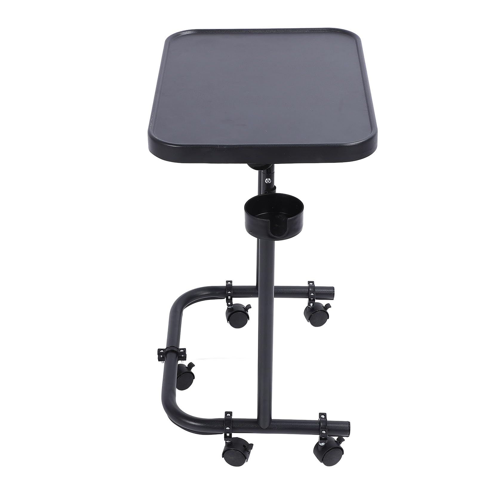 Generic Stolik przyłóżkowy, wysokość regulowana w 3 pozycjach, z magnetycznym, odłączanym blatem, duży, mobilny stojak na laptopa z kółkami do sypialni, akademika, kampera, salonu