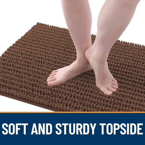 Image of OLANLY Dog Door Mat for Muddy Paws 30x20, Ultra-Absorbent Chenille Mud Mat
